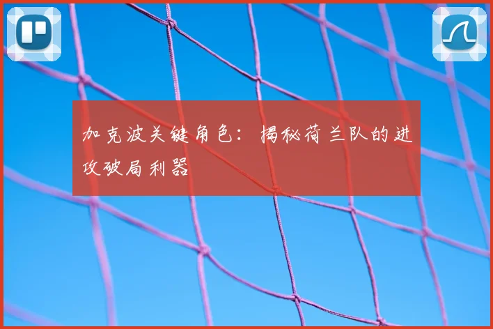 加克波关键角色:揭秘荷兰队的进攻破局利器